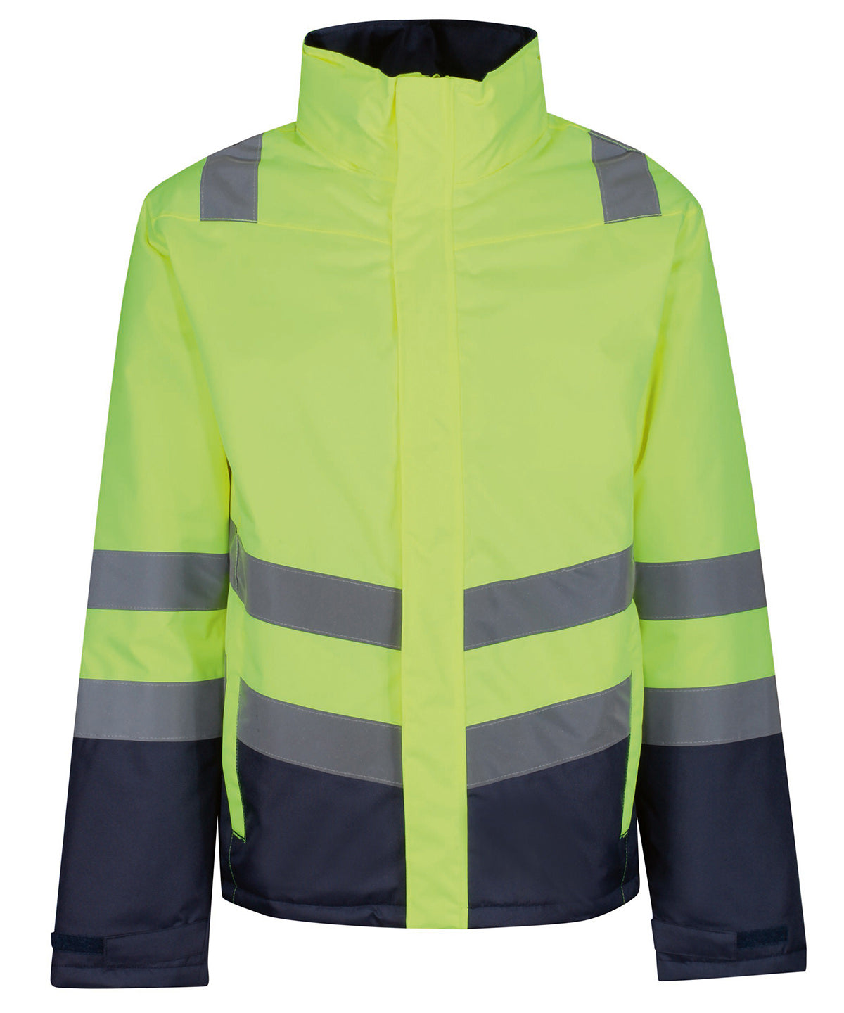 Jackets - Hi-vis isolerad parka för vuxna Yellow Navy