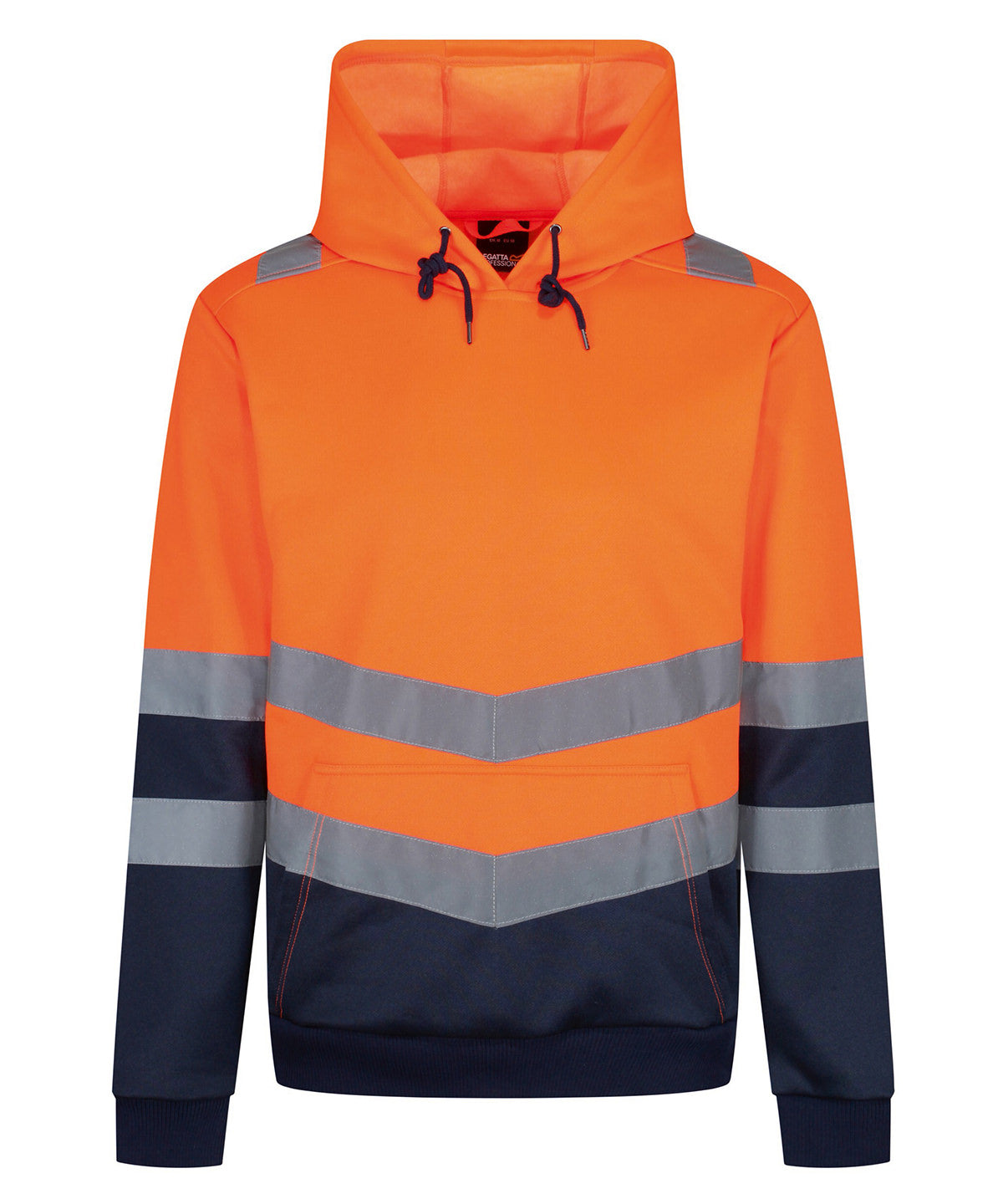 Hoodies - Högsynlig Overhead Hoodie Orange