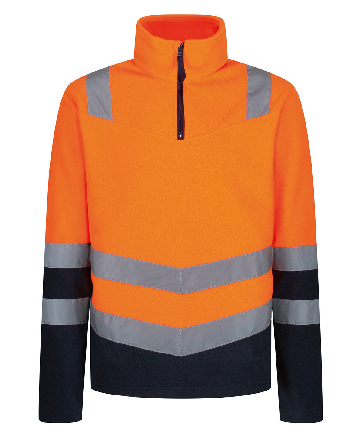 Fleece - Pro hi-vis halvhalsad fleece topp Orange