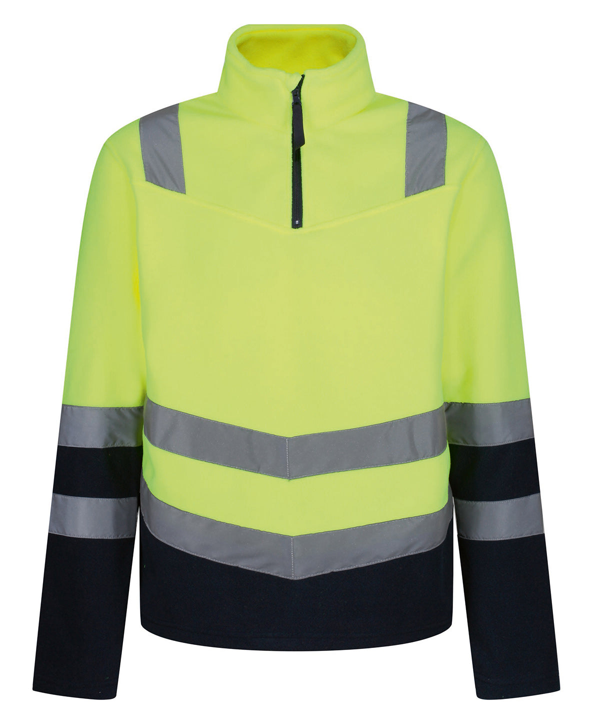 Fleece - Pro hi-vis halvhalsad fleece topp Yellow