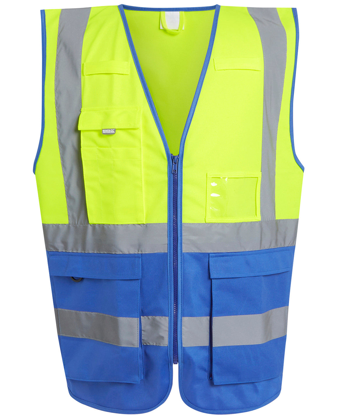 Safety Vests - Pro hi-vis exekutivt linne Yellow Royal Blue