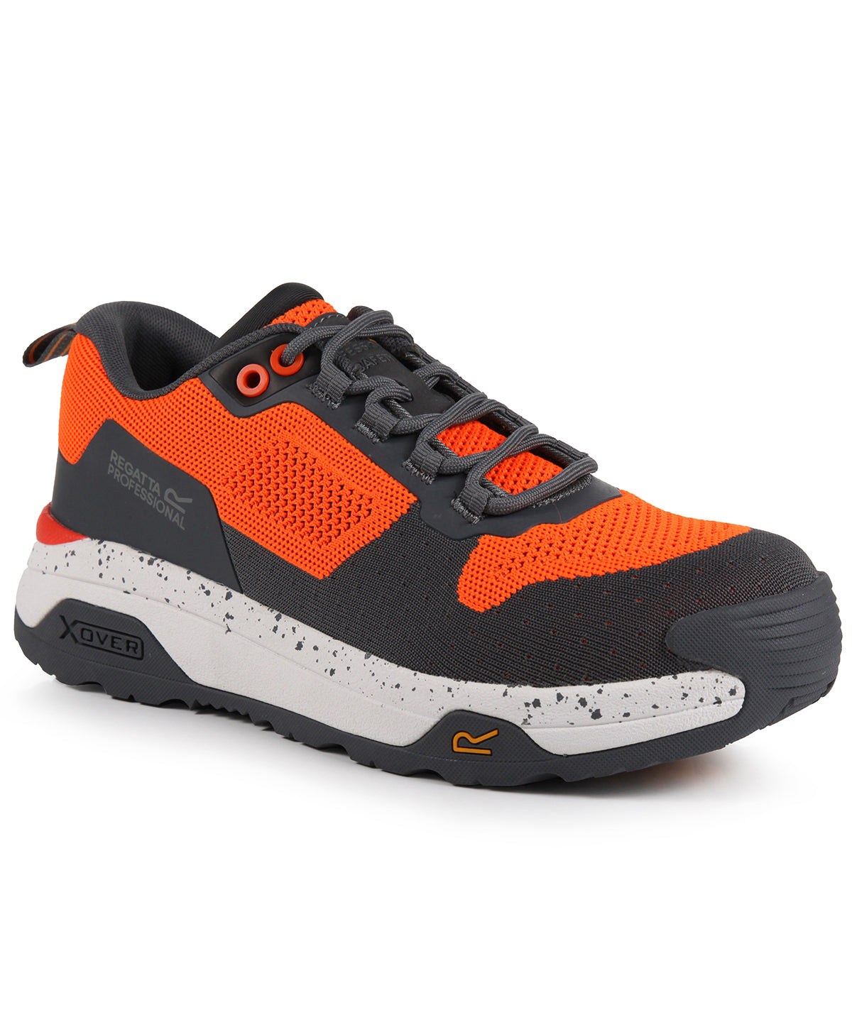 Trainers - Crossfort S1 X-over Metallfria Skyddsskor Flame Orange Gunmetal