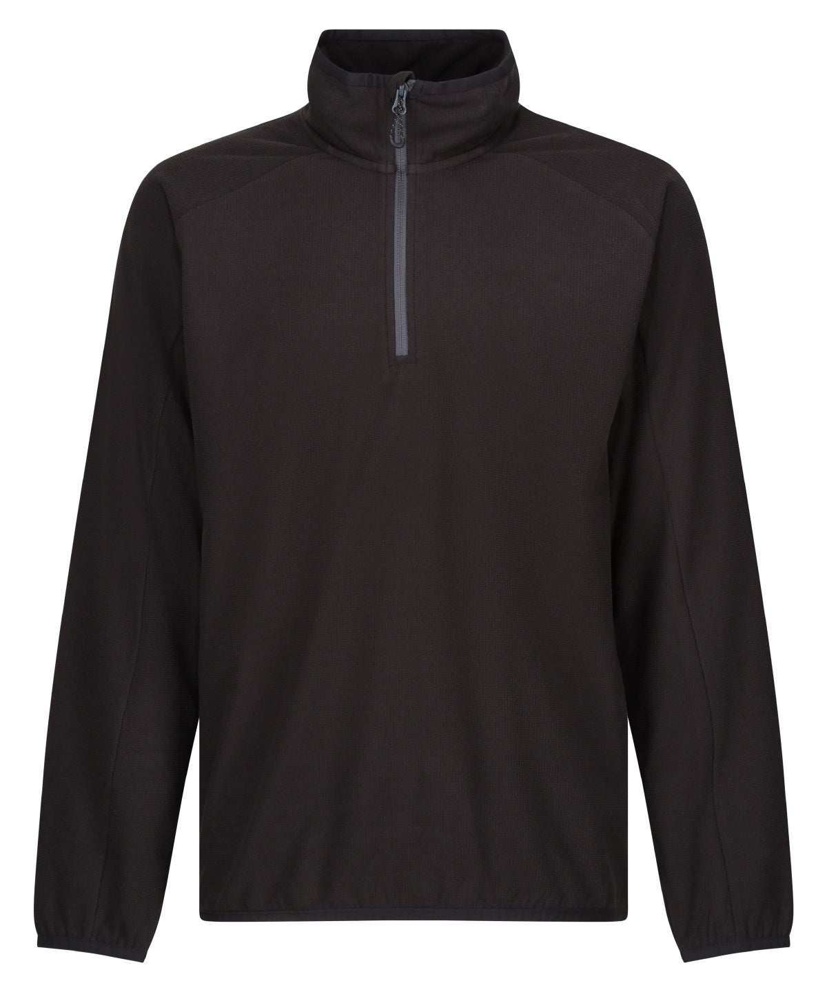 Fleece - Halv-zip fleece – lätt och smidig att bära Black Seal Grey