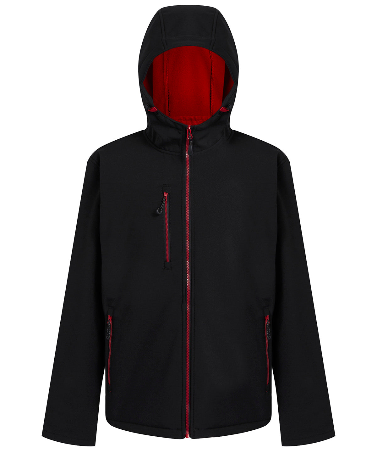 Softshells - Navigate softshelljacka med huva – komfort i två lager Black Classic Red