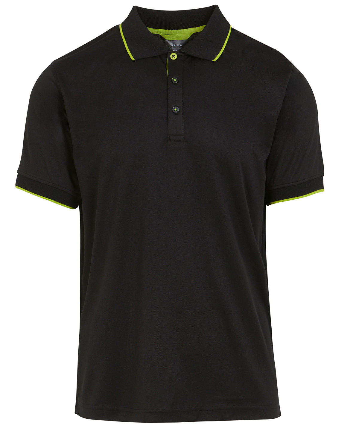 Polos - Navigera kortärmad pikétröja Black Lime