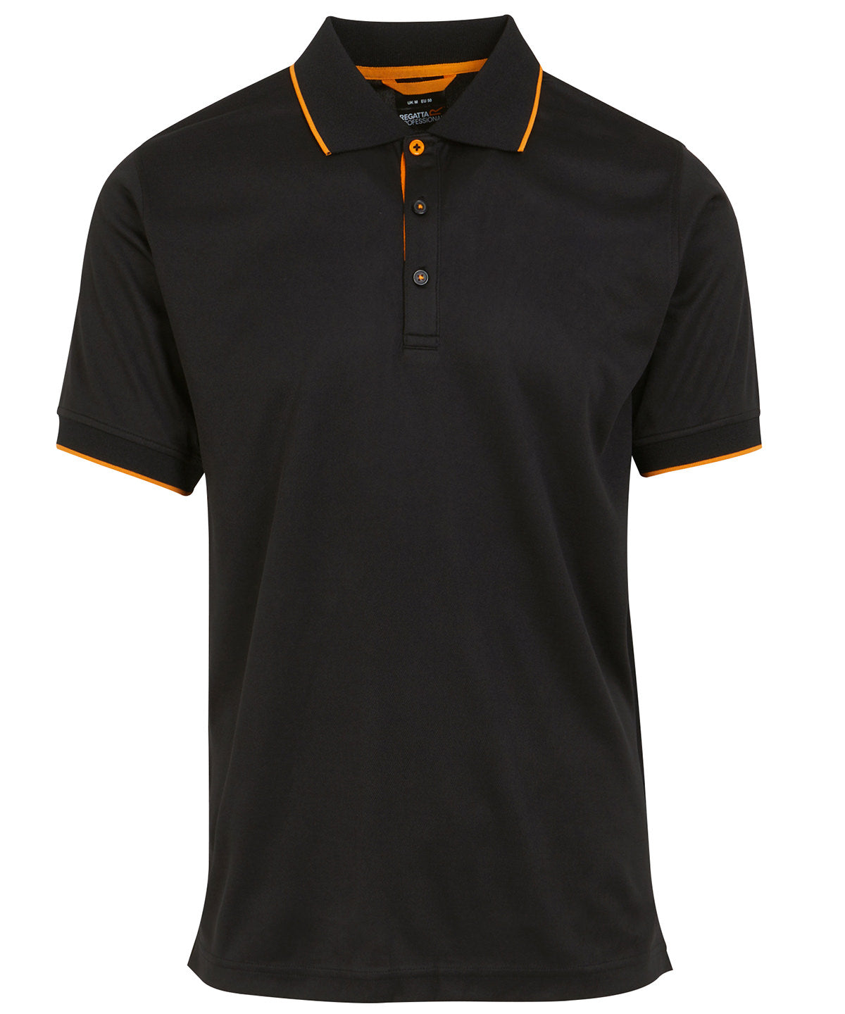 Polos - Navigera kortärmad pikétröja Black Orange Pop