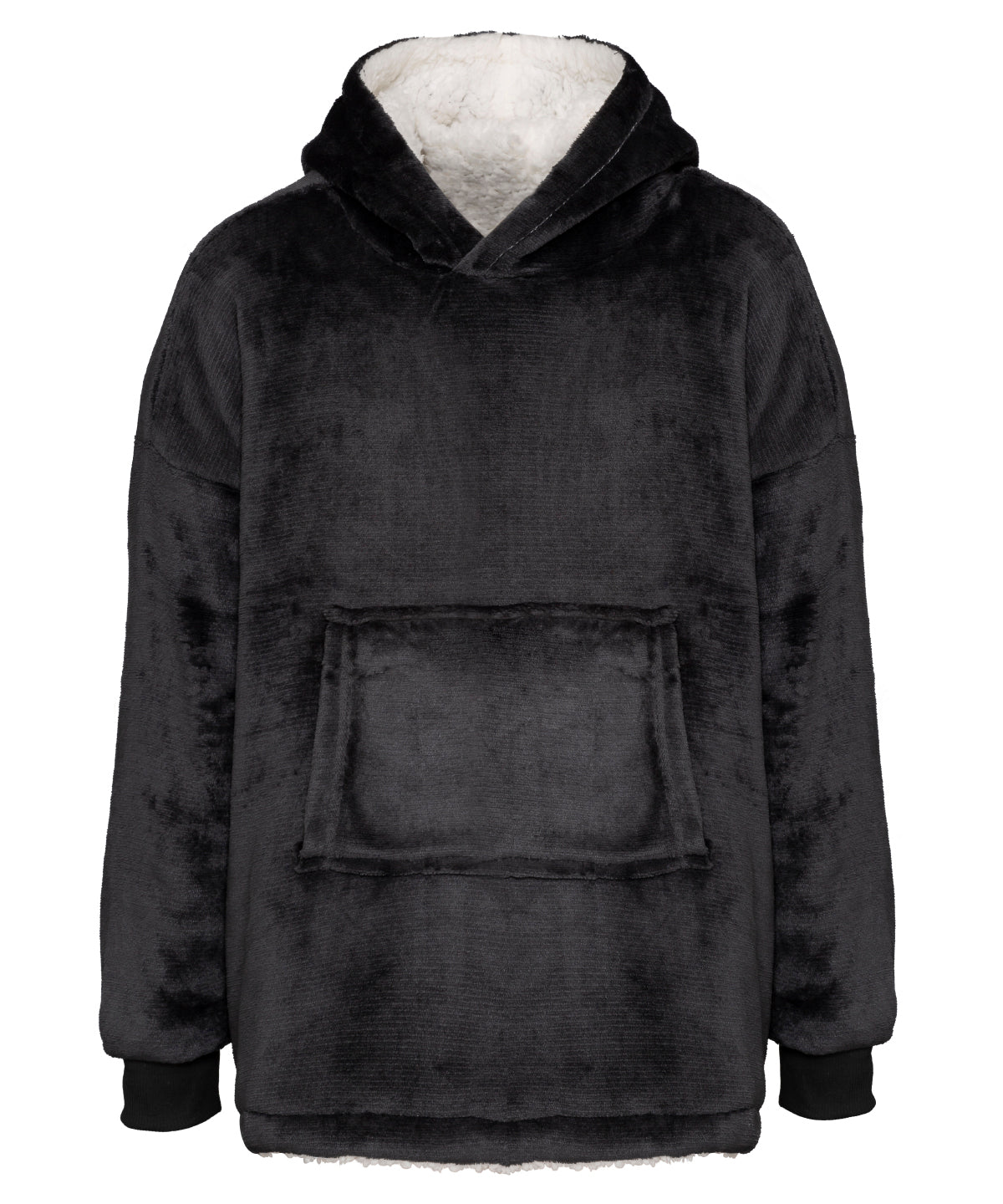 Hoodies - Barnens Mysiga Reversibla Sherpa Hoodie Black One size