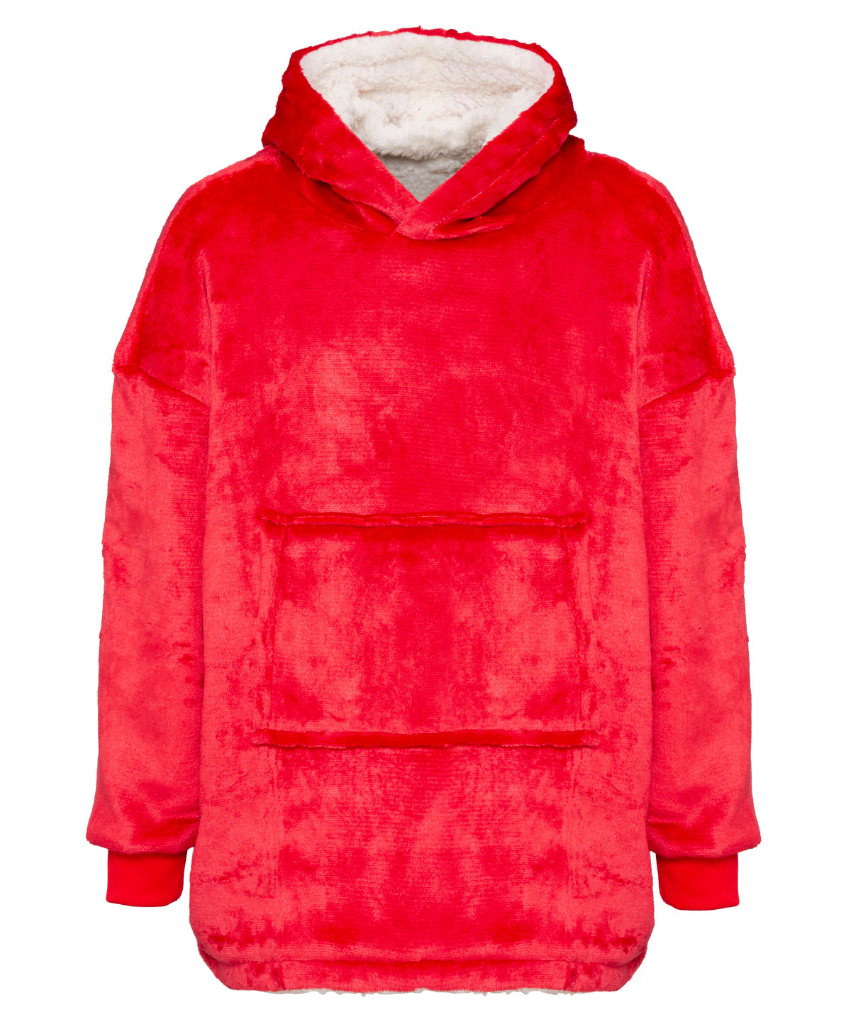 Hoodies - Barnens Mysiga Reversibla Sherpa Hoodie Red One size