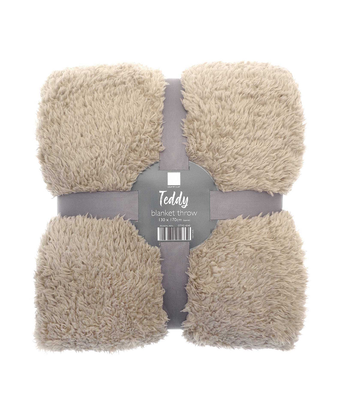 Blankets - Lyxig teddy fleece pläd – perfekt för kyliga kvällar Natural One Size