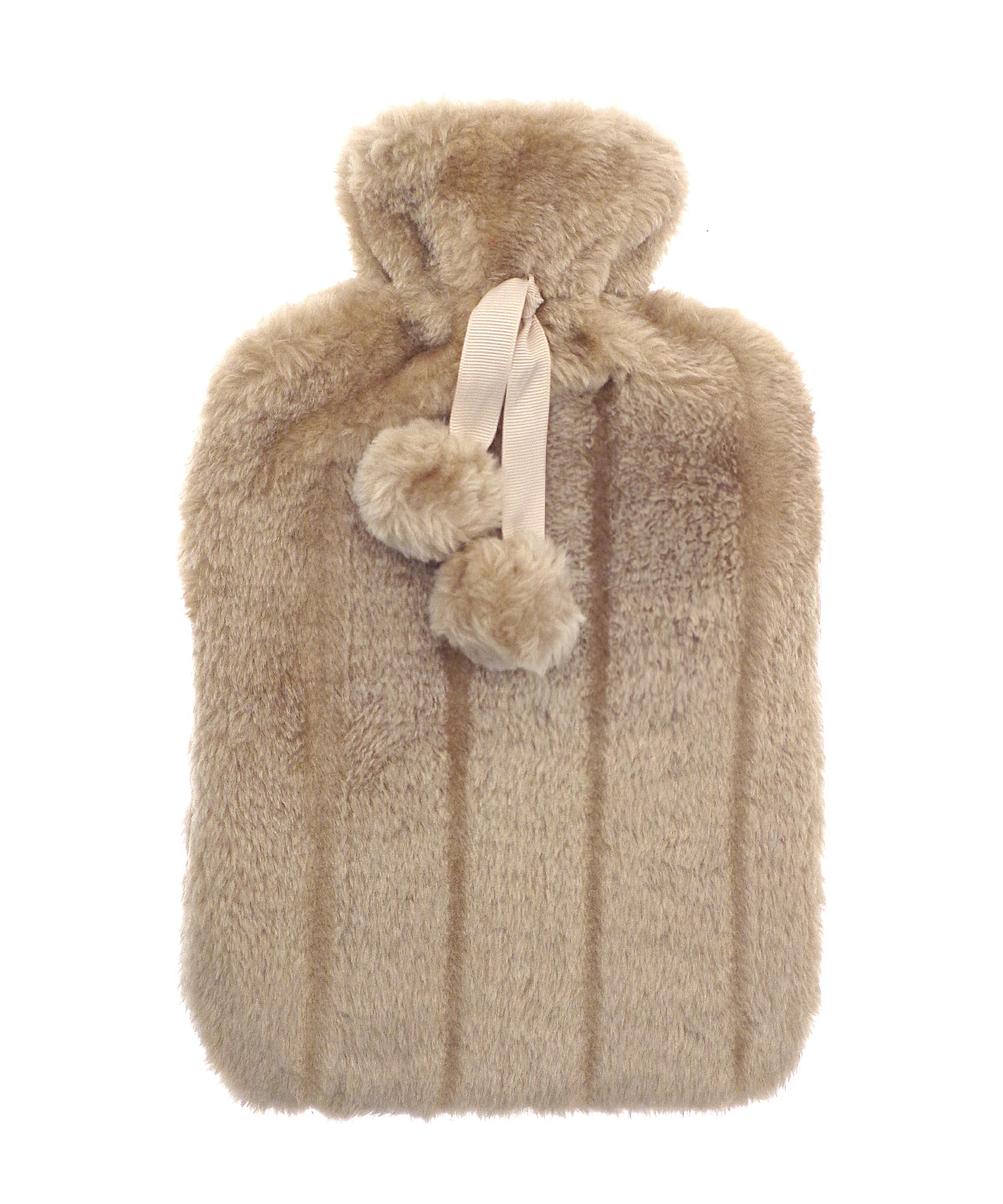 Hot Water Bottle Covers - Fejkpäls varmvattenflaska – stil och funktionalitet Biscuit 2L