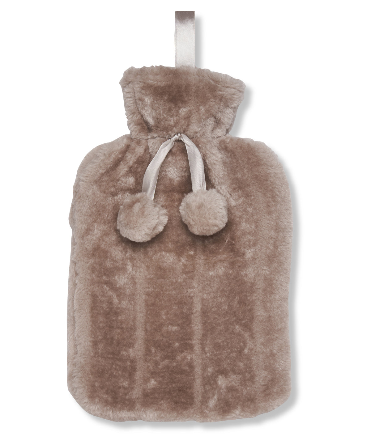 Hot Water Bottle Covers - Fejkpäls varmvattenflaska – stil och funktionalitet Taupe 2 Litre