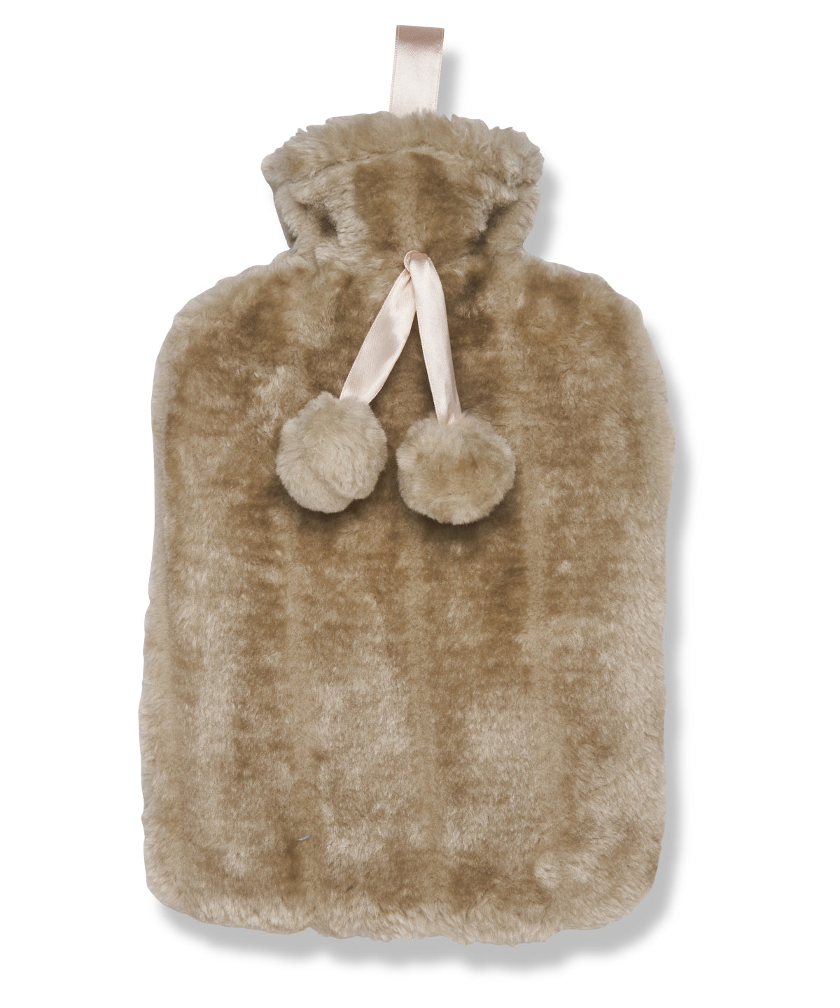 Hot Water Bottle Covers - Fejkpäls varmvattenflaska – stil och funktionalitet Winter White 2 Litre