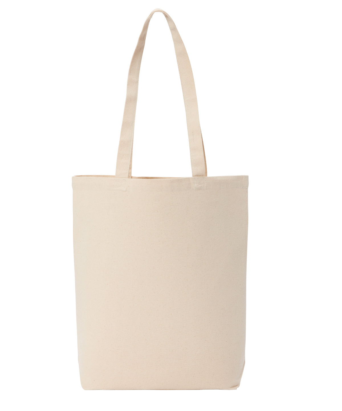 Bags - Återvunnen Premium Canvas Shopper med Platt Botten Natural One size