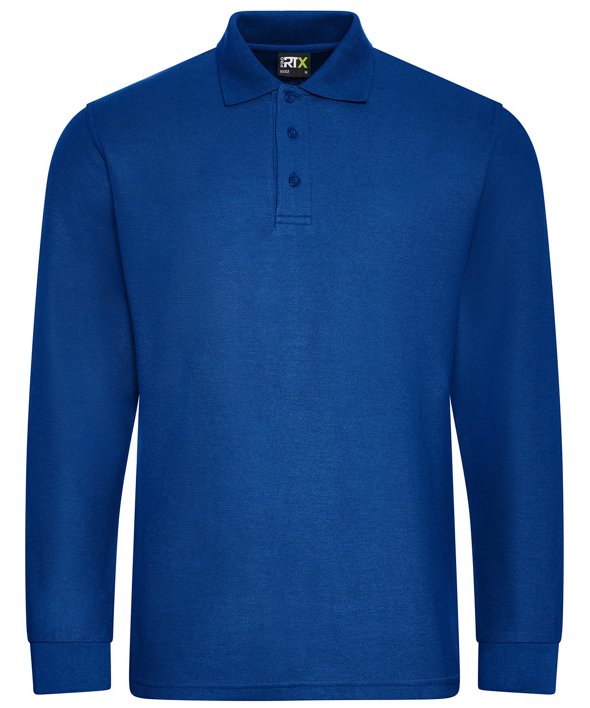 Polos - Pro Långärmad Pikétröja för Herrar Royal Blue