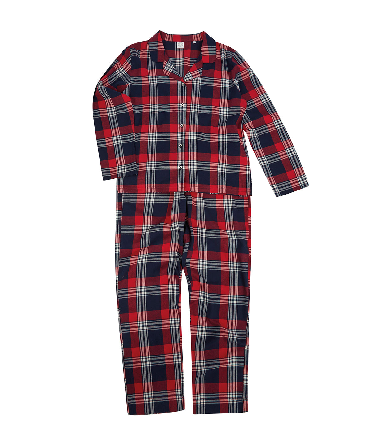 Pyjamas - Tartan Lounge-Set för Damer Red Navy Check