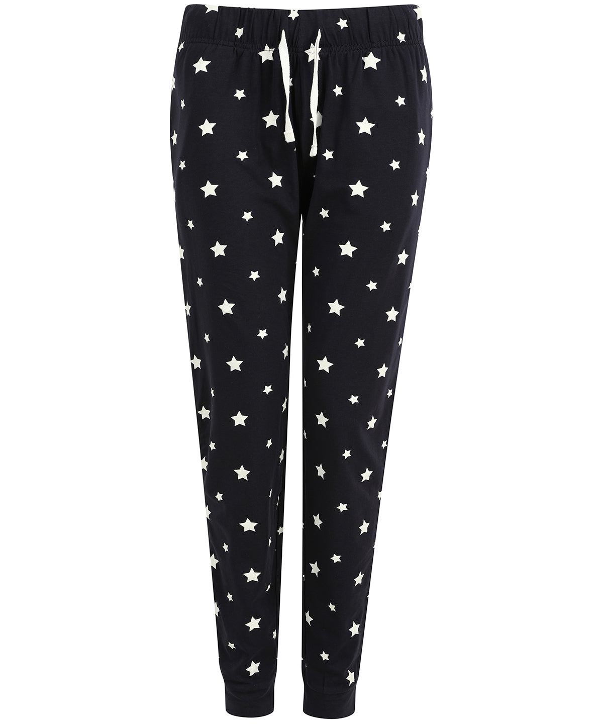 Loungewear Bottoms - Bekväma Loungebyxor med Snöflingor för Damer Navy White Stars