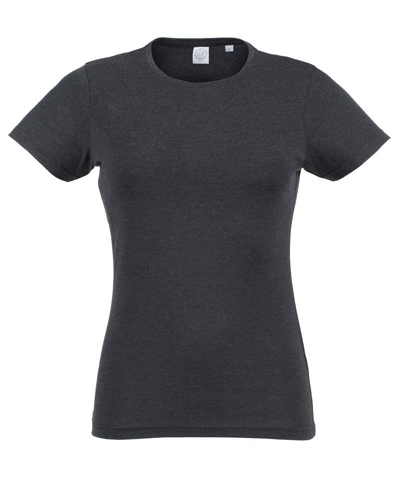 T-Shirts - Dam Triblend T-shirt Black Triblend