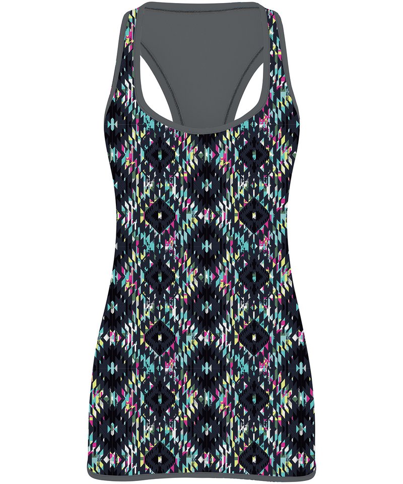 Vests - Omvändbart Träningslinne för Damer Charcoal Bright Aztec