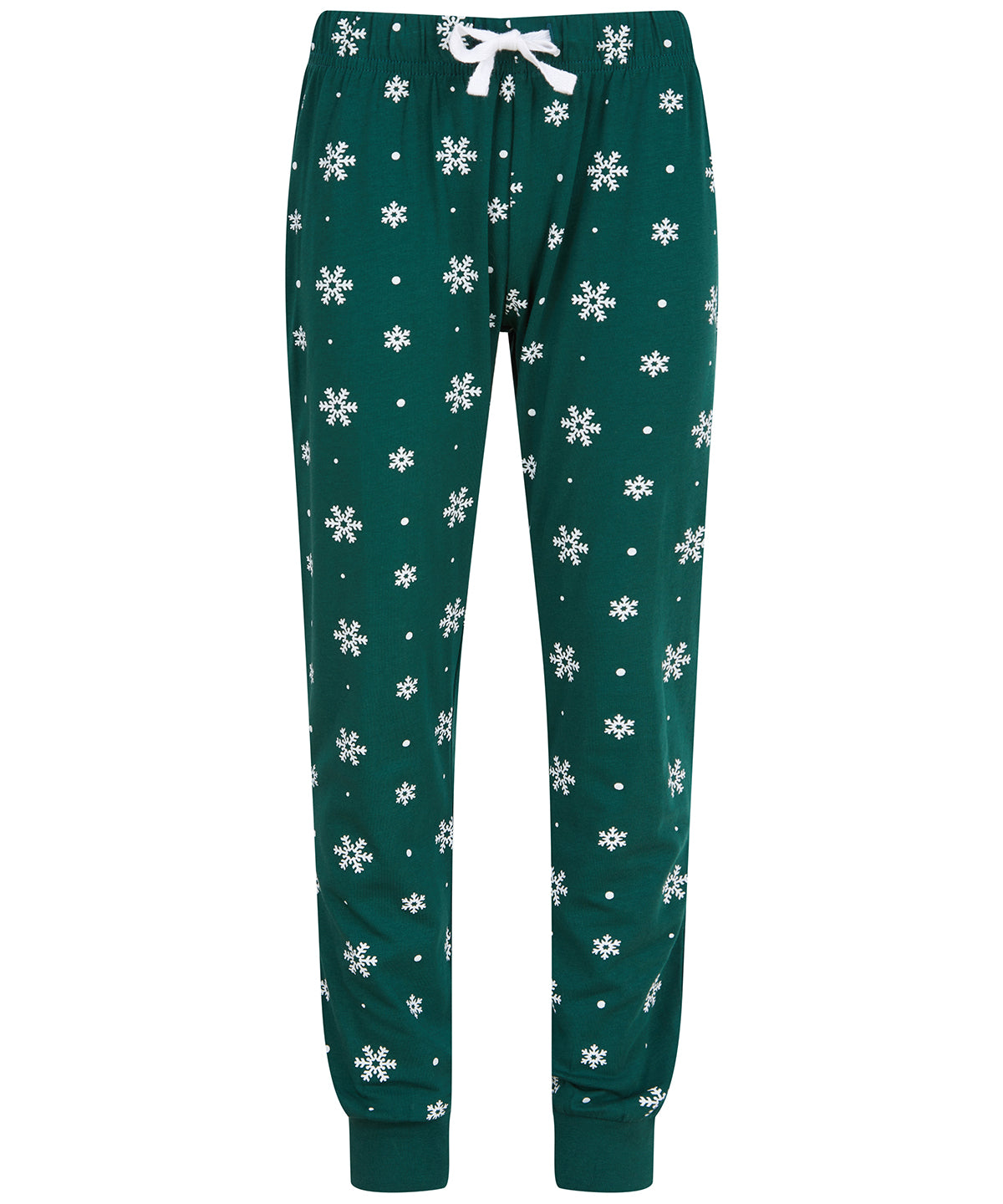 Loungewear Bottoms - Bekväma och Trendiga Loungebyxor för Barn Bottle White Snowflakes