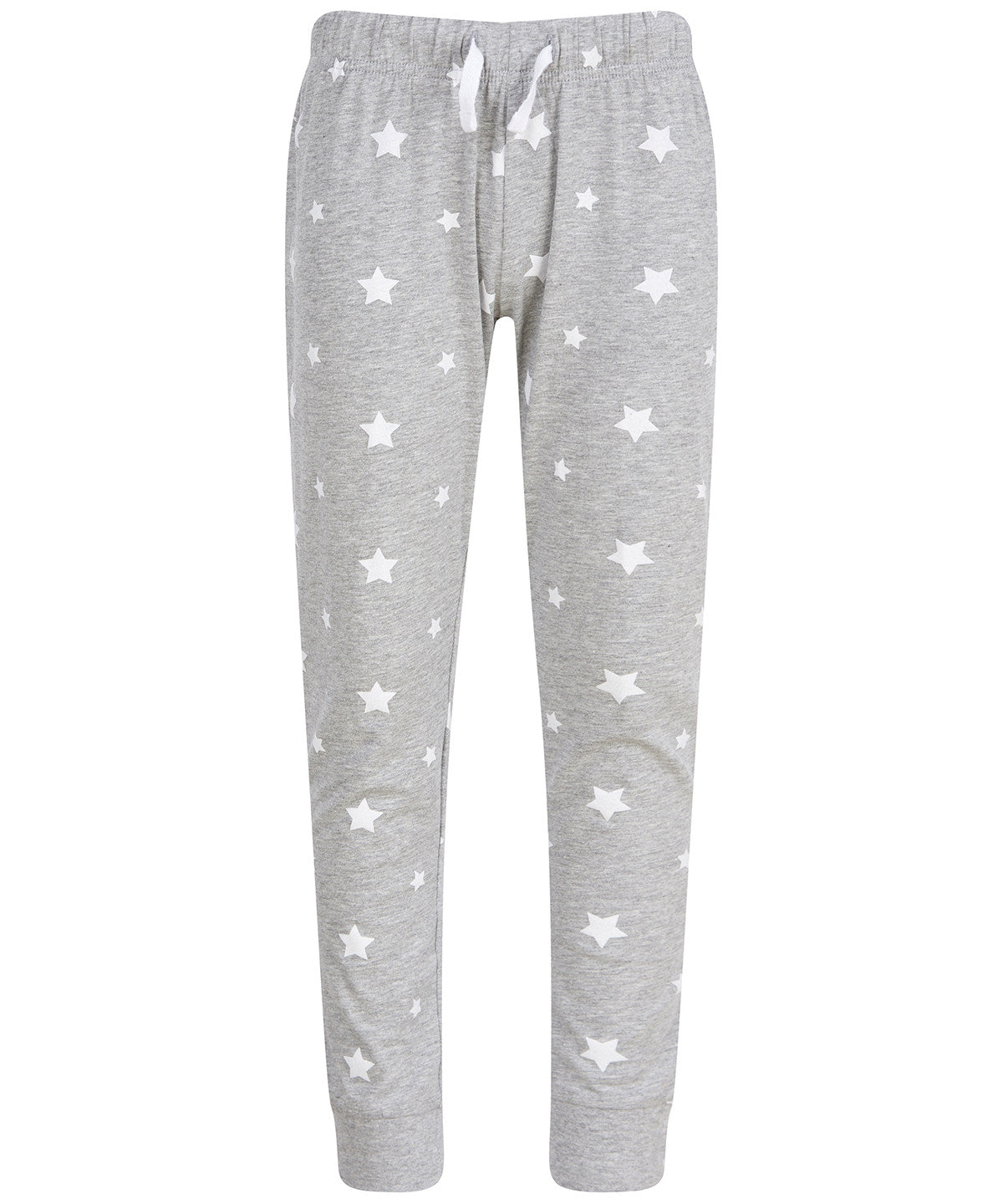 Loungewear Bottoms - Bekväma och Trendiga Loungebyxor för Barn Heather Grey White Stars