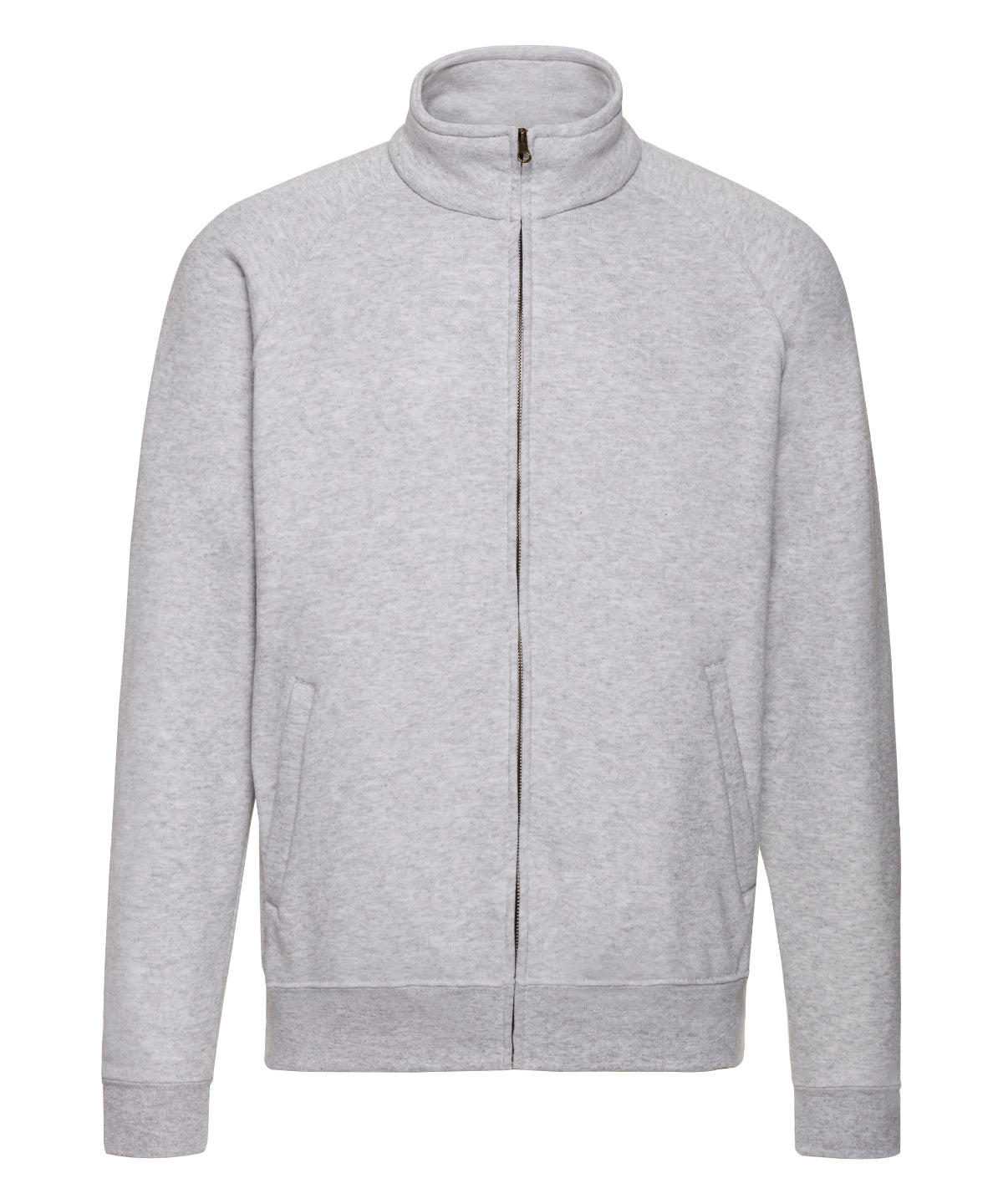 Sweatshirts - Klassisk 80/20 Sweatshirtjacka med Dragkedja Heather Grey