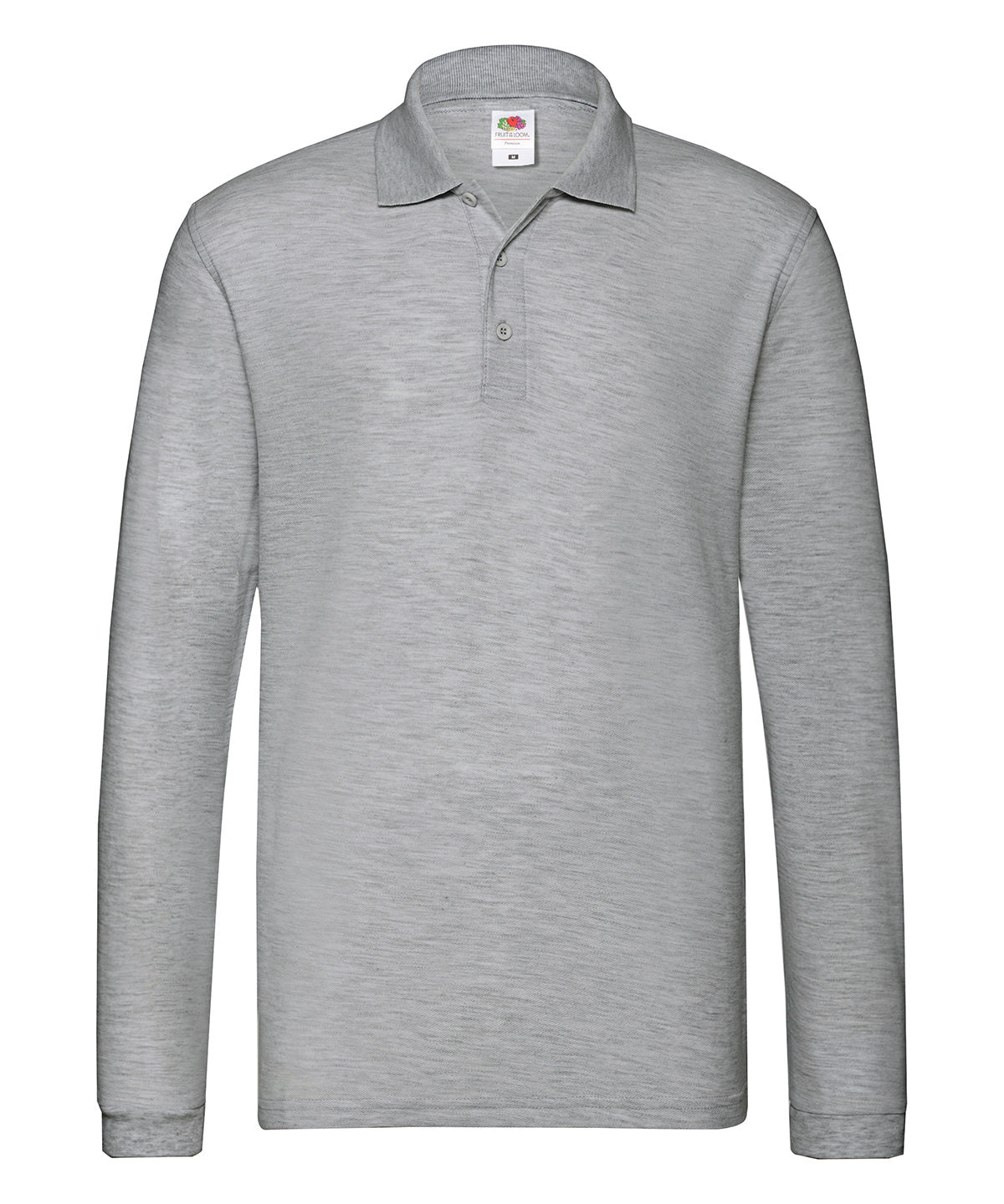 Polos - Premium Långärmad Pikétröja Athletic Heather