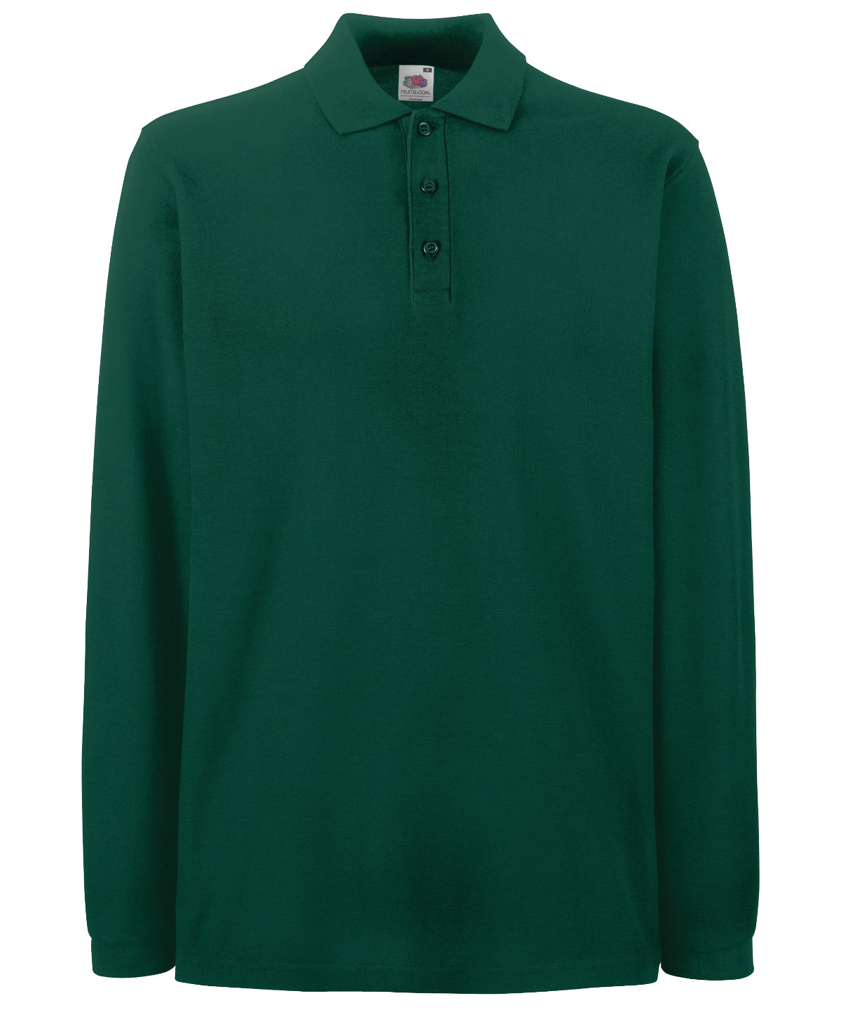 Polos - Premium Långärmad Pikétröja Forest Green