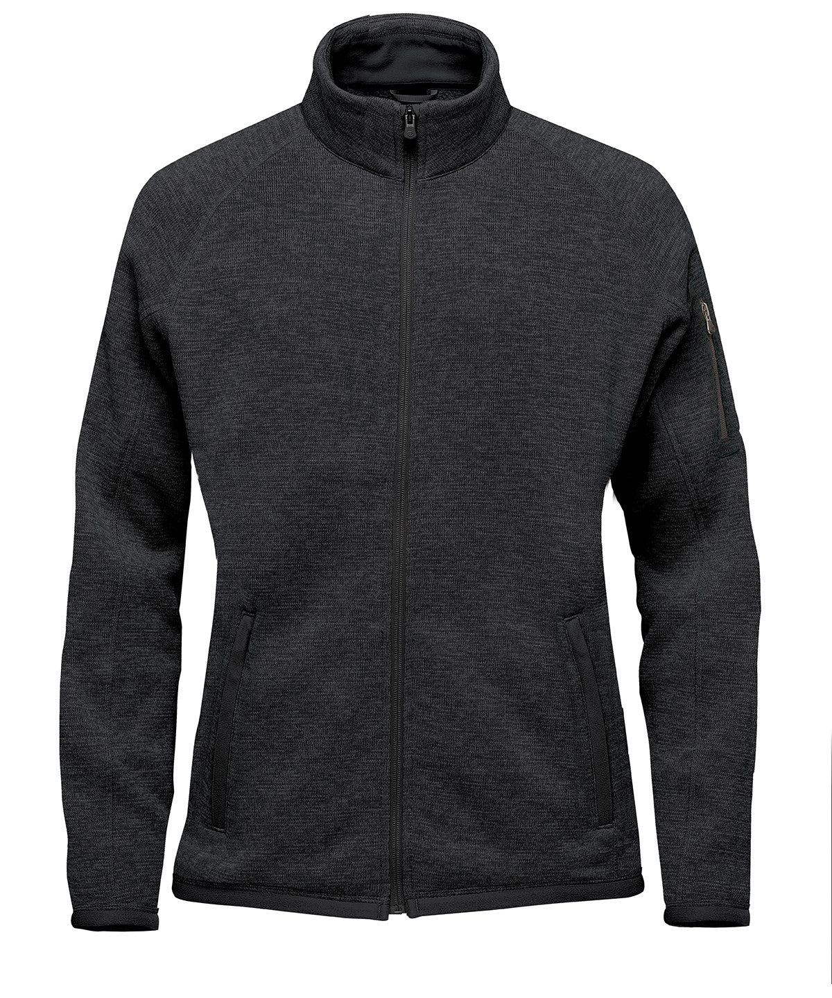 Fleece - Avalante helzip fleecejacka för damer Black Heather