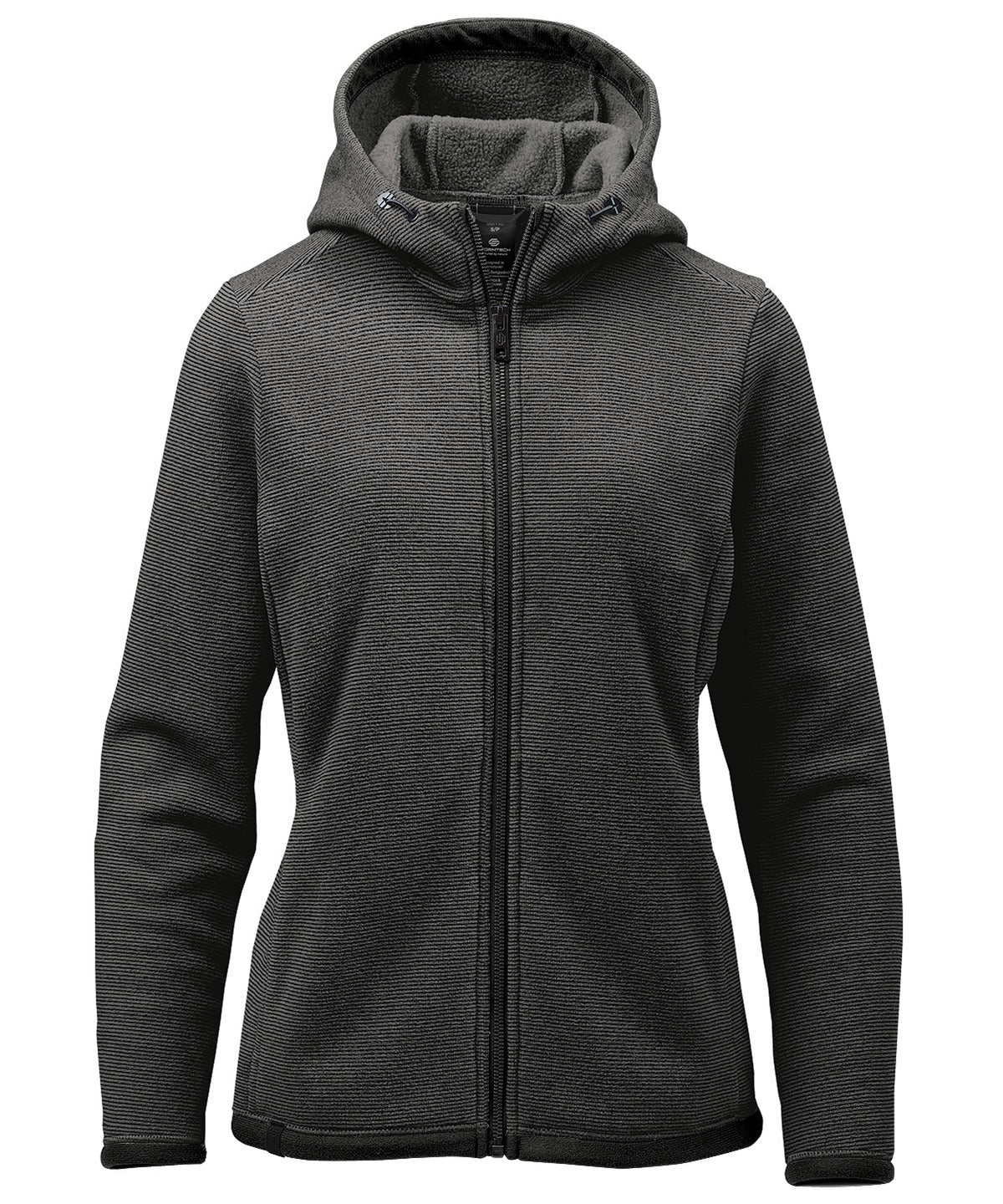 Hoodies - Medusa Fleece Hoodie för Damer Charcoal Stripe