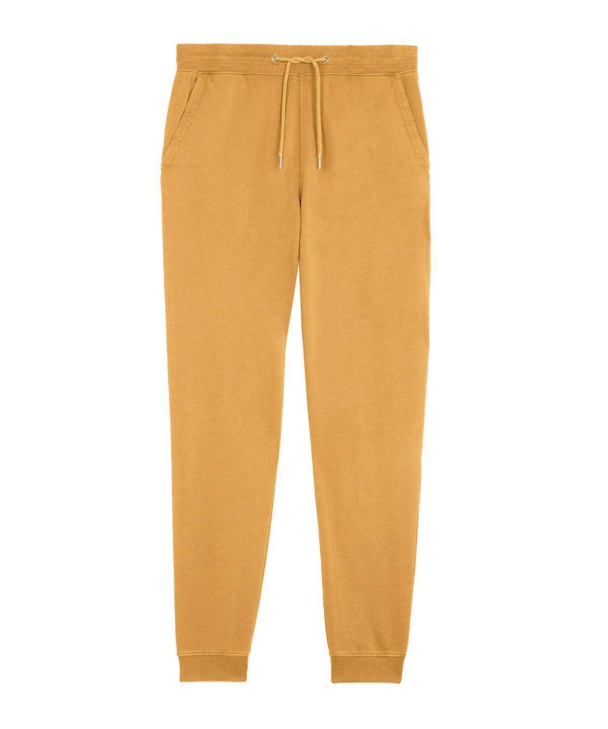 Sweatpants - Unisex Vintagefärgade Joggerbyxor Garment Dyed Gold Ochre