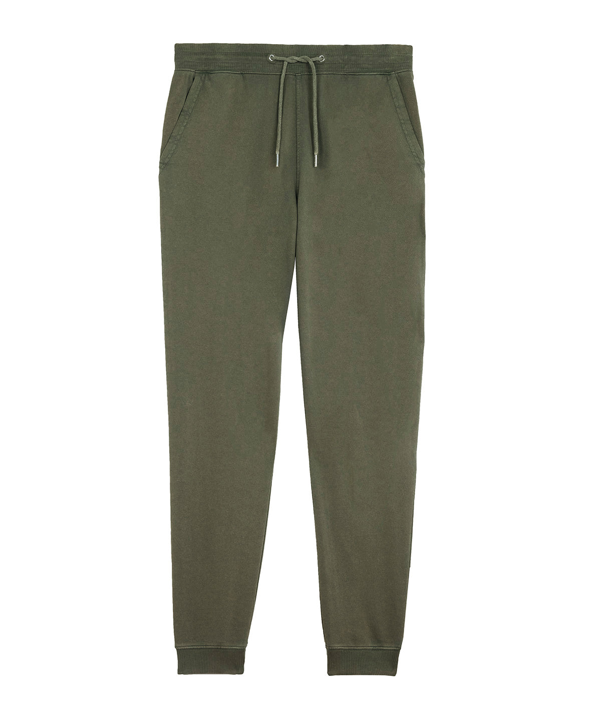 Sweatpants - Unisex Vintagefärgade Joggerbyxor Garment Dyed Khaki