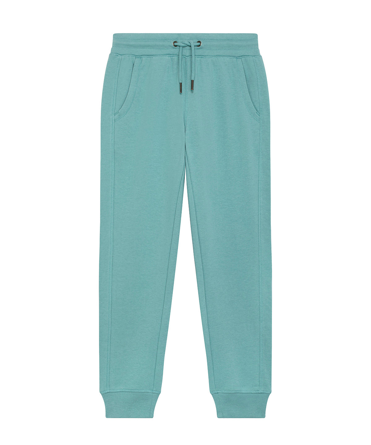 Sweatpants - Moderna Barnjoggers i Frotté Teal Monstera