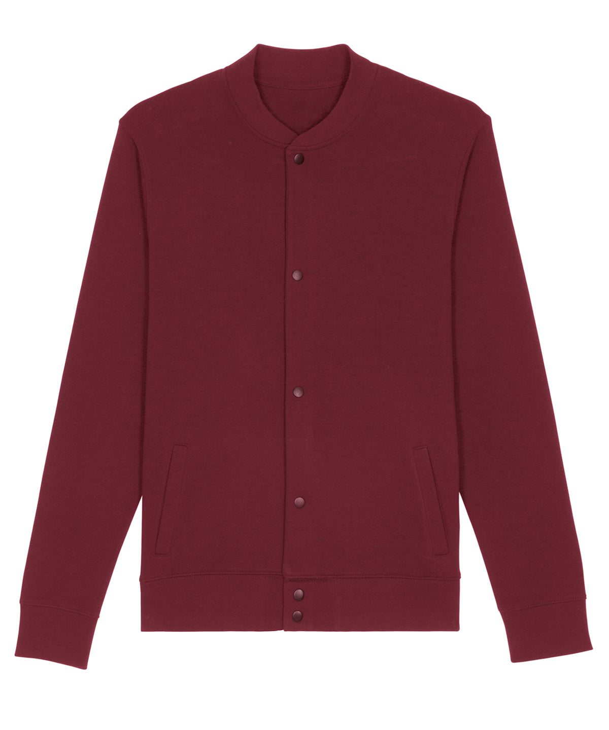 Cardigans - Bounder unisex bomber sweatshirt Burgundy