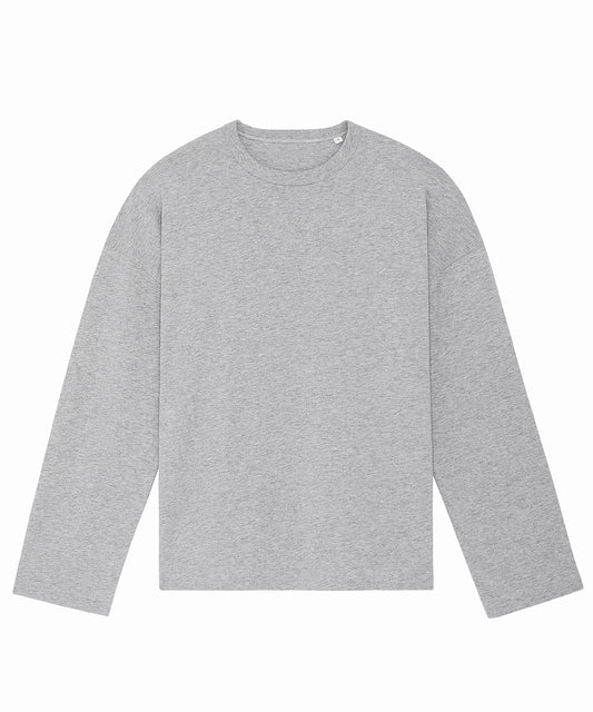 T-Shirts - Oversized Långärmad T-shirt Heather Grey