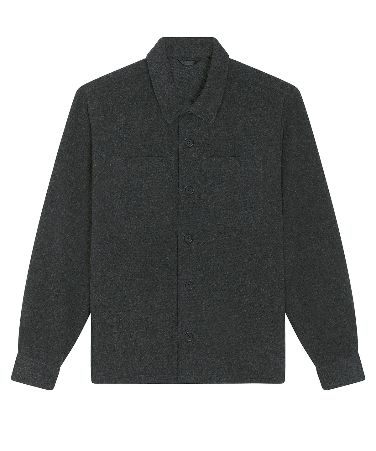 Jackets - Unisex Skjortjacka Dark Heather Grey