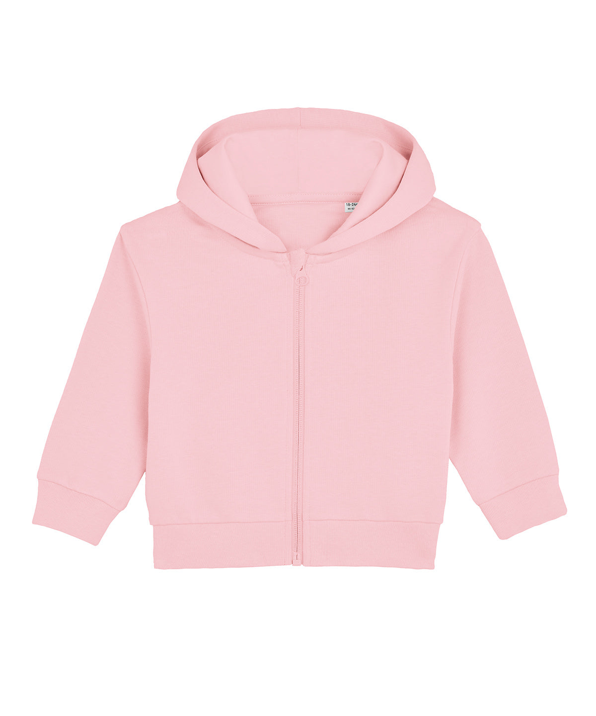 Hoodies - Baby Connector Hoodie Zip-Through Sweatshirt Cotton Pink