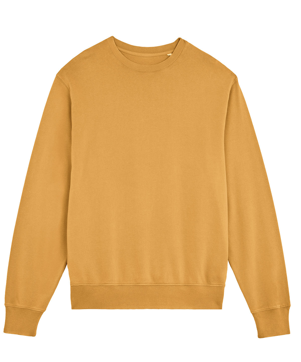 Sweatshirts - Unisex Vintageinspirerad Sweatshirt Garment Dyed Gold Ochre