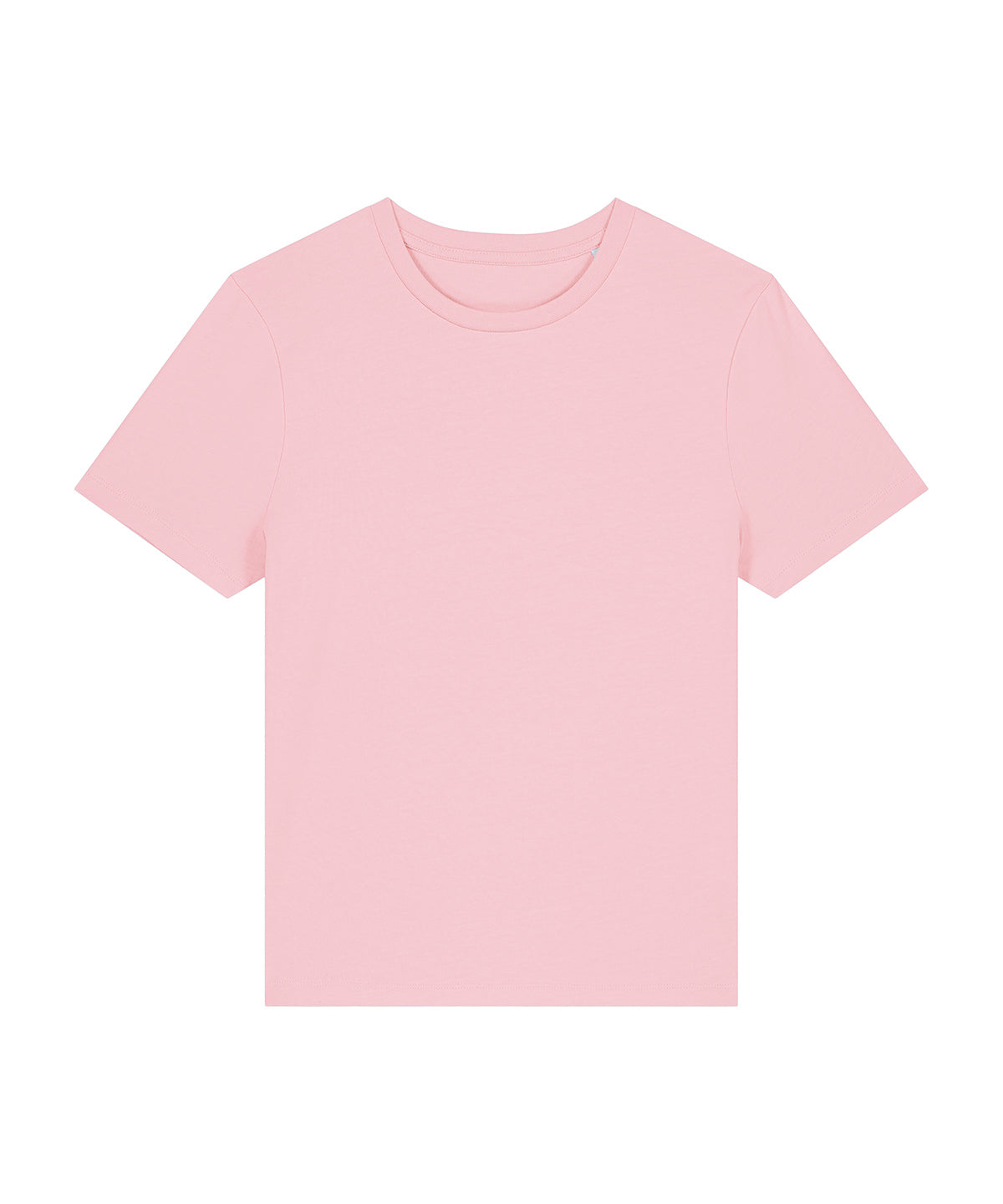 T-Shirts - Dam Stella Ella Figursydd T-shirt i Ekologisk Bomull Cotton Pink