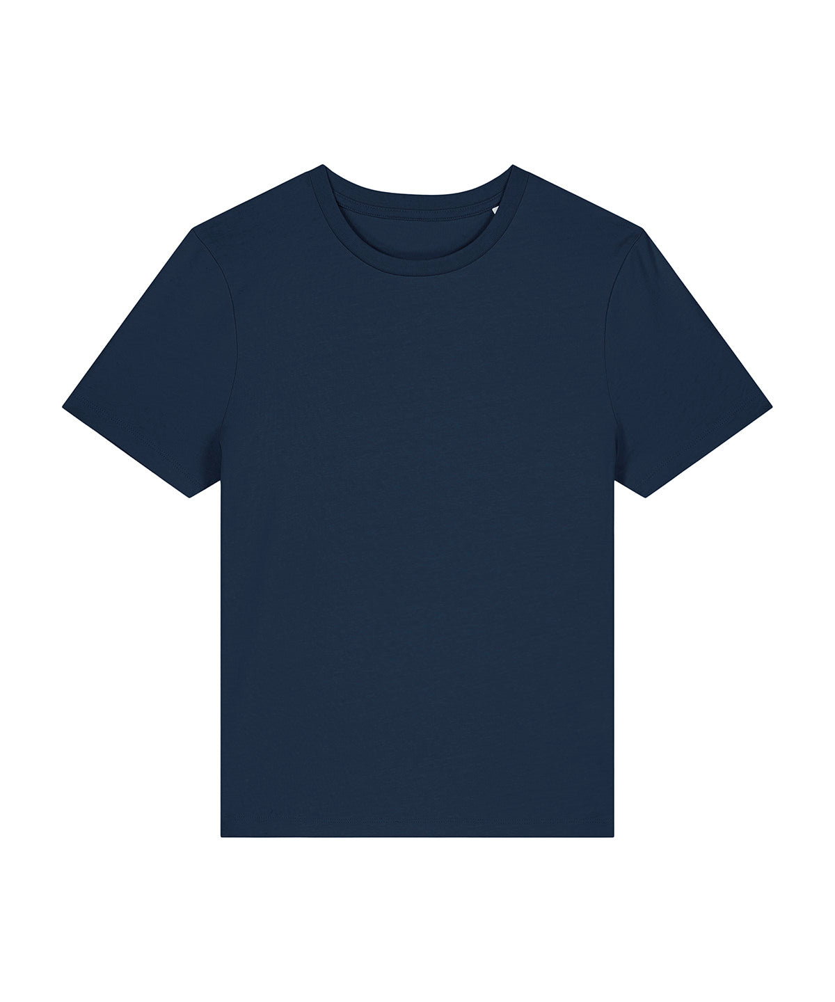 T-Shirts - Dam Stella Ella Figursydd T-shirt i Ekologisk Bomull French Navy