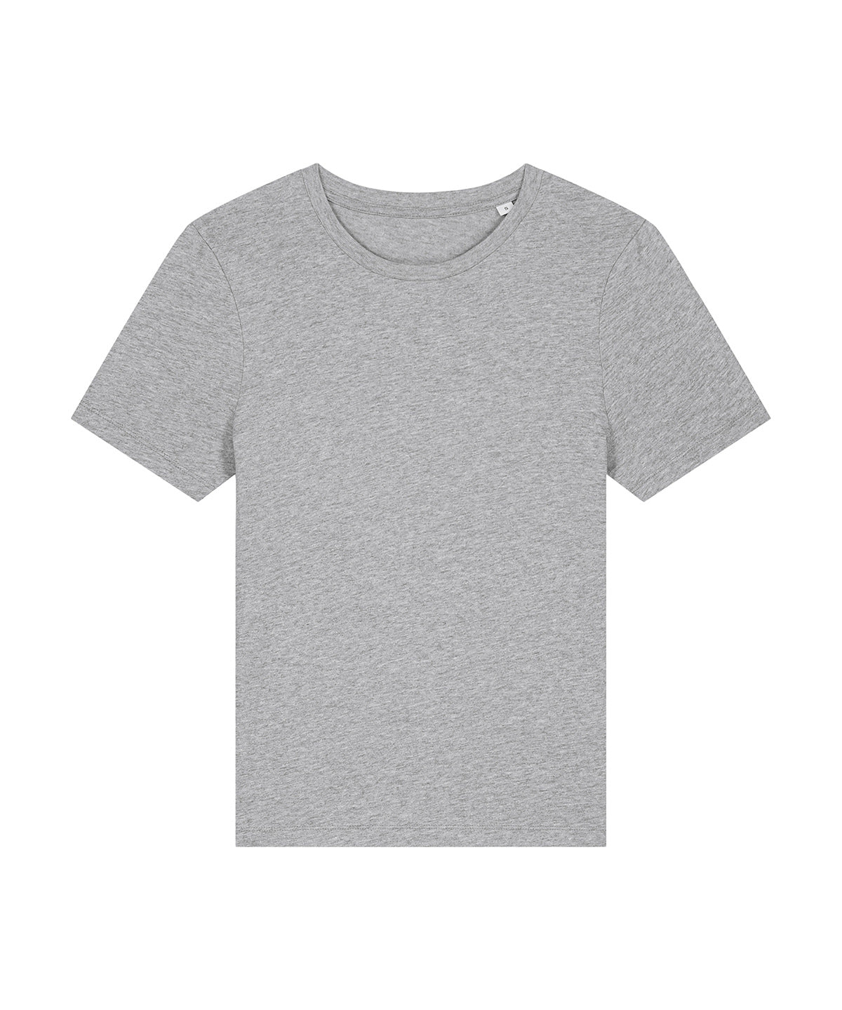 T-Shirts - Dam Stella Ella Figursydd T-shirt i Ekologisk Bomull Heather Grey