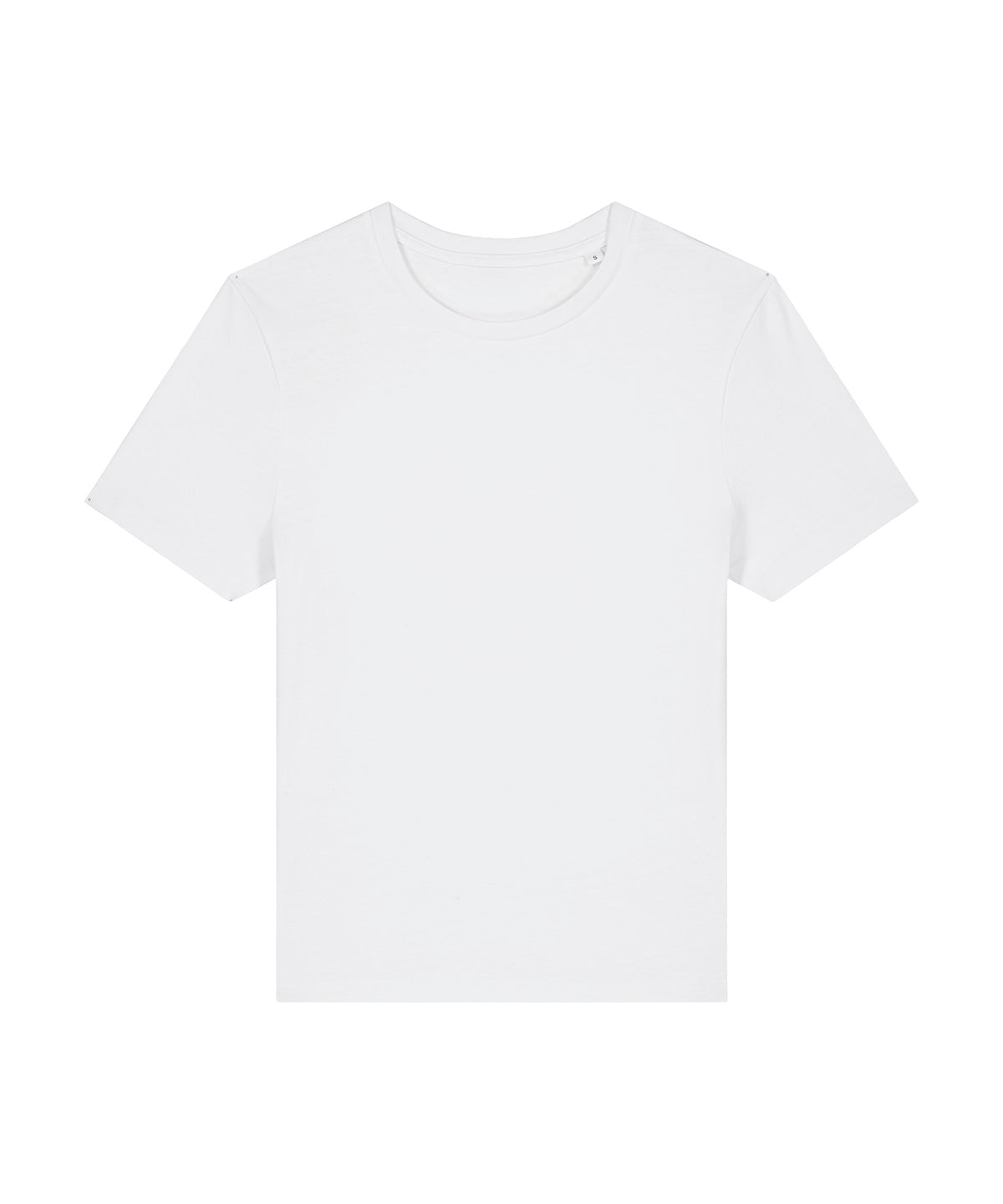 T-Shirts - Dam Stella Ella Figursydd T-shirt i Ekologisk Bomull White