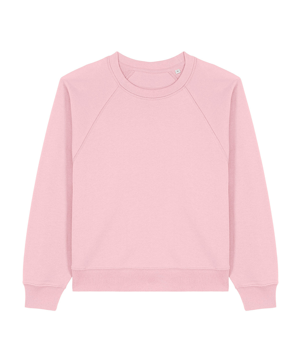 Sweatshirts - Stella Clara Raglan Crew Neck Sweatshirt Cotton Pink