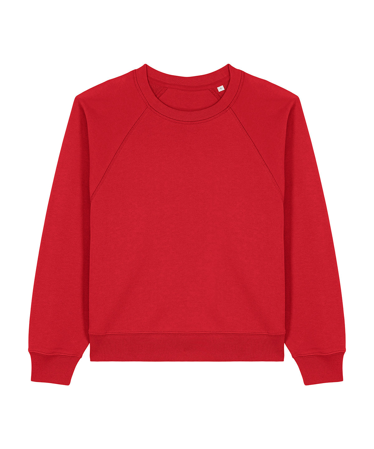 Sweatshirts - Stella Clara Raglan Crew Neck Sweatshirt Red