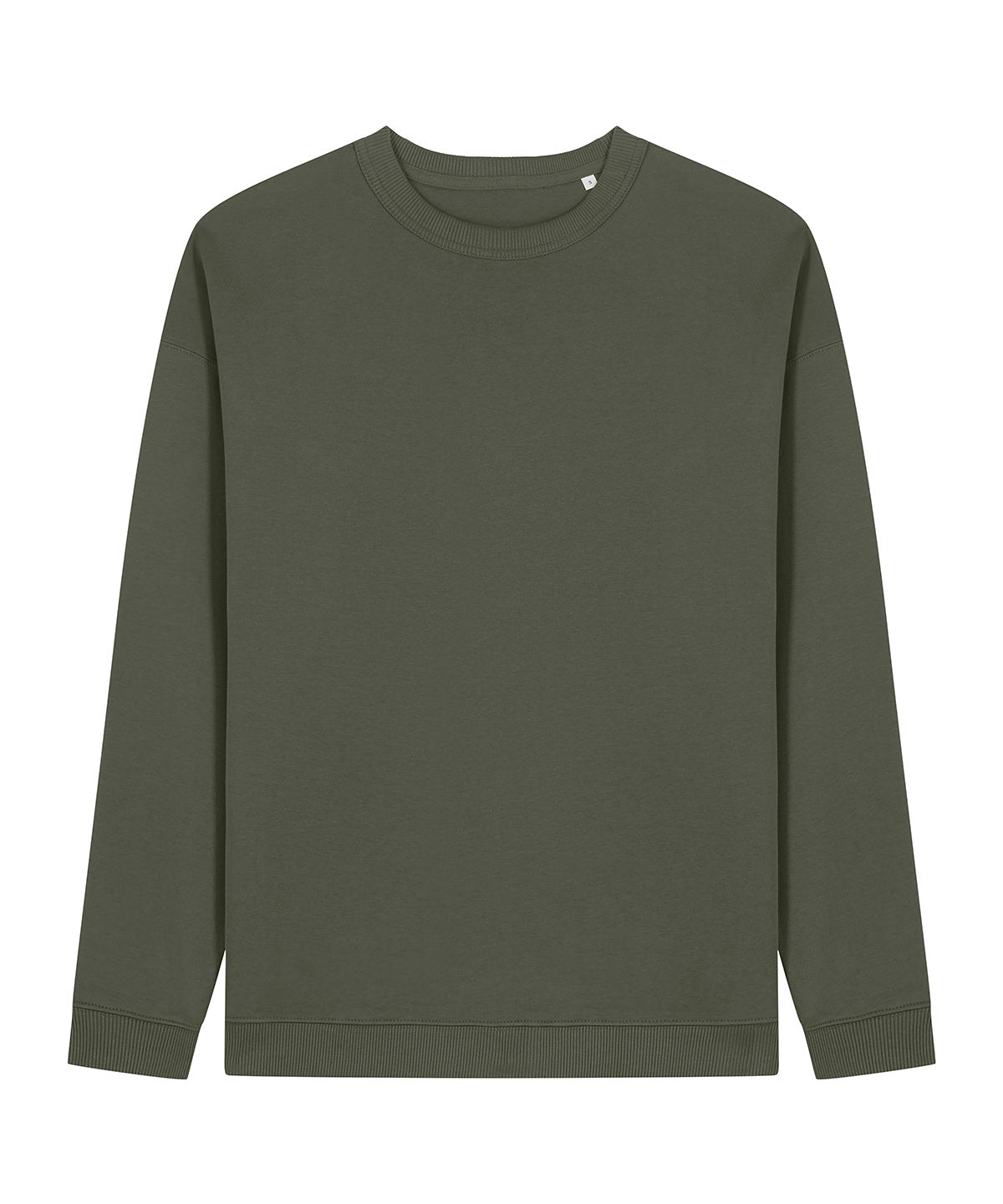 Sweatshirts - Stella Paloma Oversized Crew Neck Sweatshirt Khaki