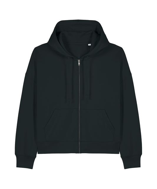 Hoodies - Klassisk Zip-Hoodie för Damer Black