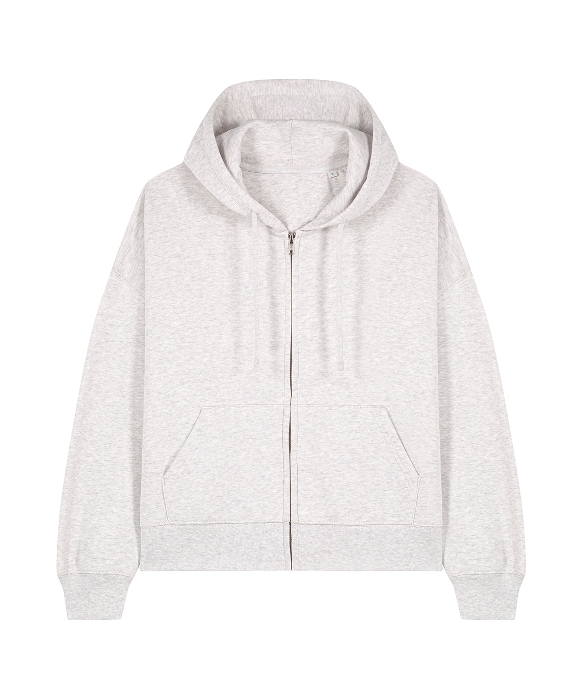 Hoodies - Klassisk Zip-Hoodie för Damer Cool Heather Grey