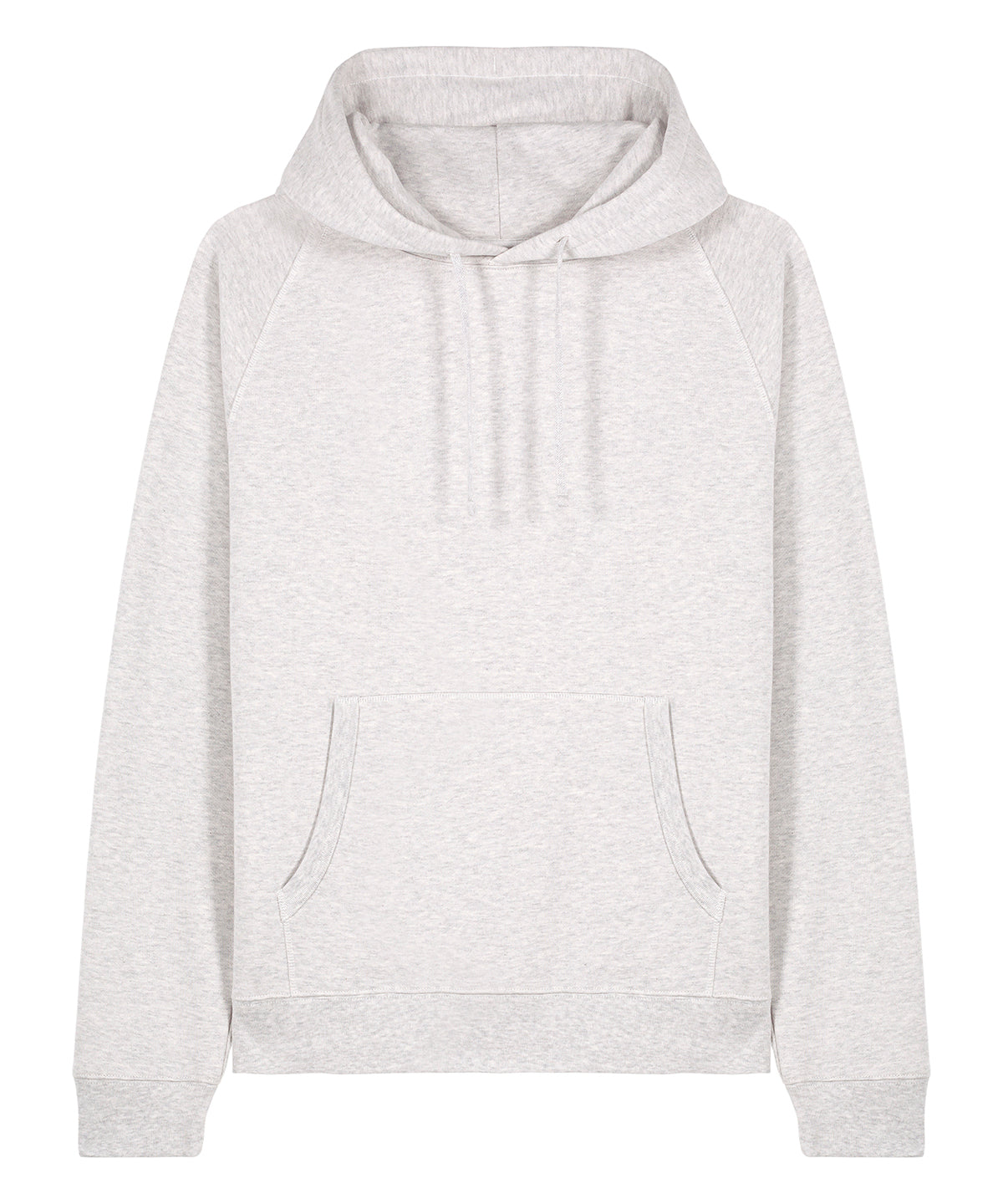 Hoodies - Raglan Hoodie Sweatshirt Cool Heather Grey