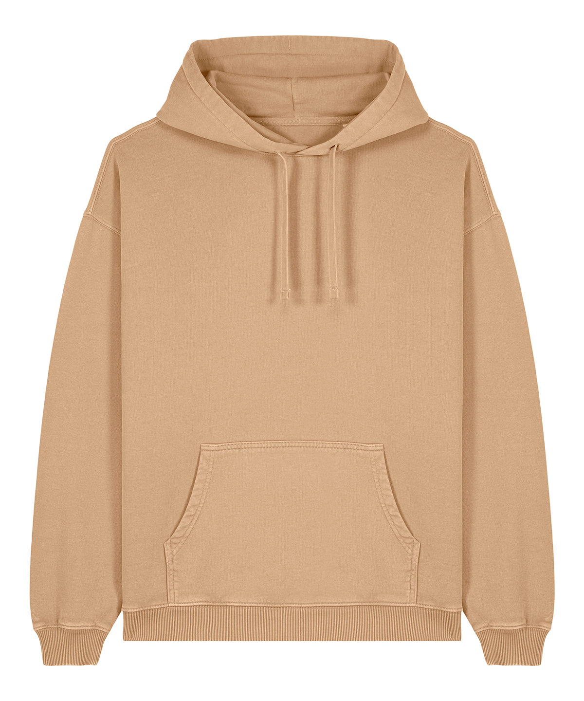 Hoodies - Oversized Hoodie Garment Dyed Latte