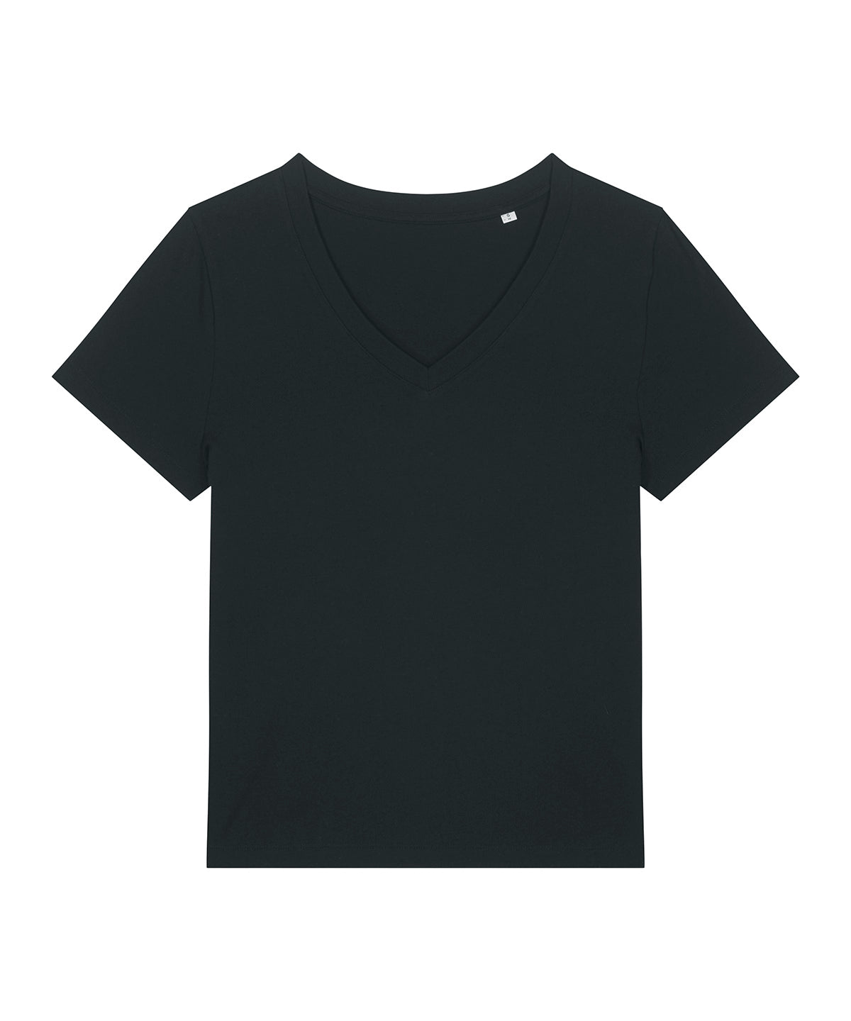 T-Shirts - Dam Stella Isla V-ringad T-shirt i Ekologisk Bomull Black