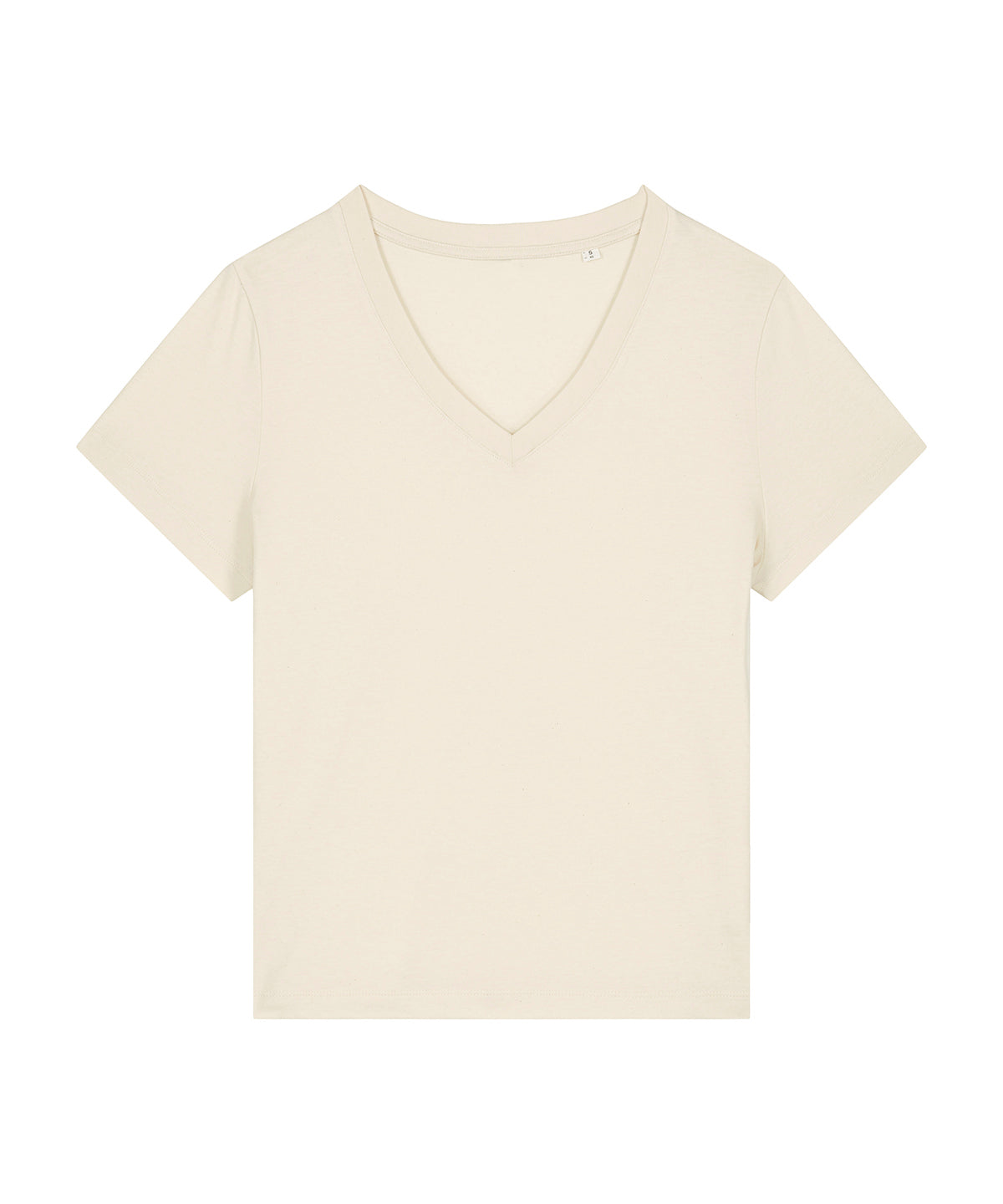 T-Shirts - Dam Stella Isla V-ringad T-shirt i Ekologisk Bomull Natural Raw